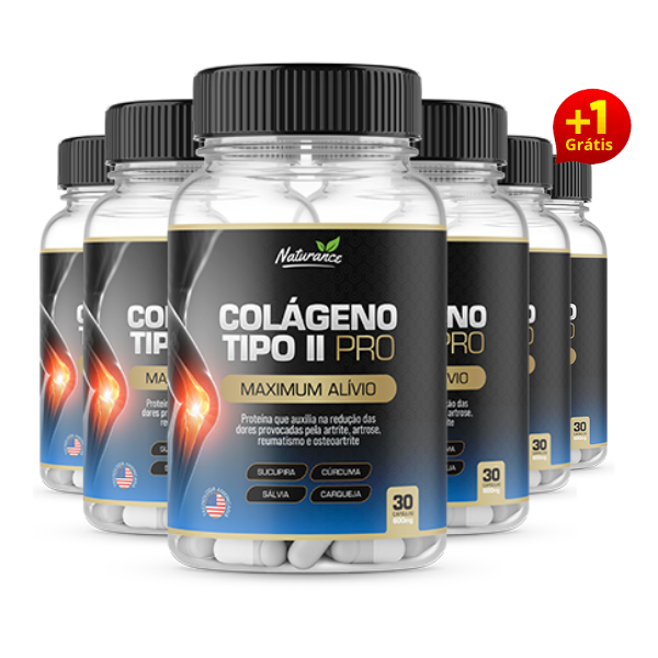Colágeno Tipo 2 Maximum Alívio – Suplemento Articular | Compre 5 e Ganhe 1 Grátis