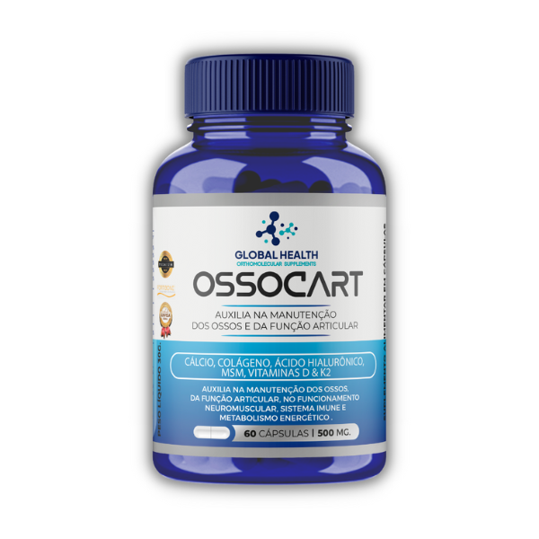 Ossocart – Cálcio, Colágeno, K2, D3 e MSM | Suplemento para Ossos e Articulações
