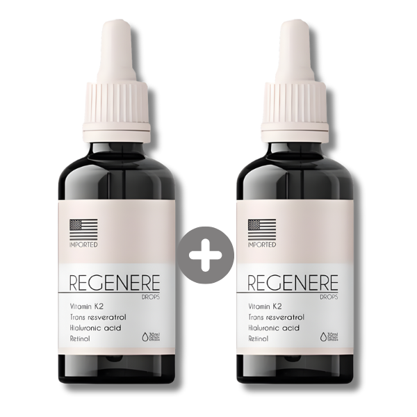 Regenere – Vitamina K2, Trans-Resveratrol e Ácido Hialurônico | Compre 1 e Ganhe +1 Grátis