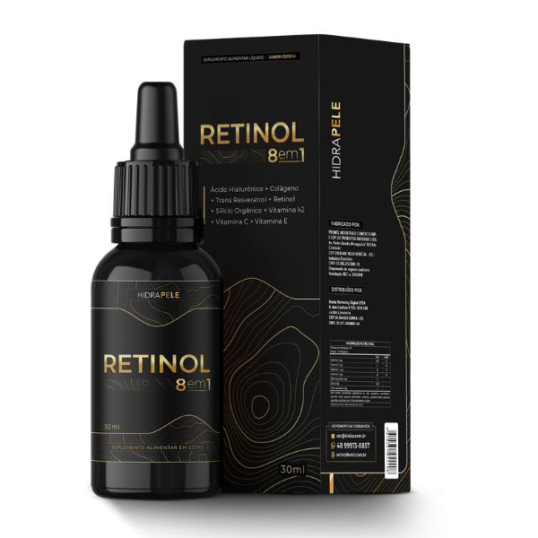 Retinol 8 em 1 – Sérum Facial Multibenefícios