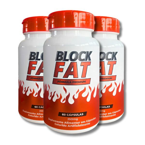 BlockFat – Suplemento Emagrecedor | Redução de Medidas – Kit com 3 Frascos