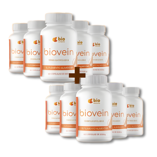 Biovein Original 60 Cápsulas | Kit 5 + 5 Grátis – Suplemento Natural