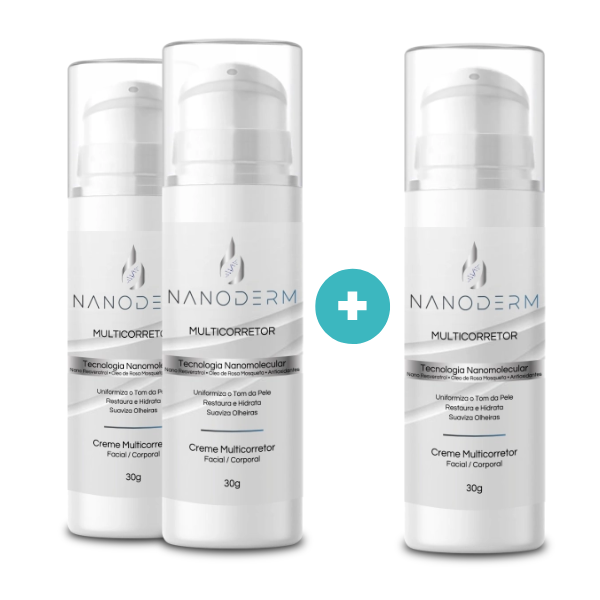 Compre 2 Leve 3 | Clareador Nanoderm | Nova Fórmula com Nanotecnologia