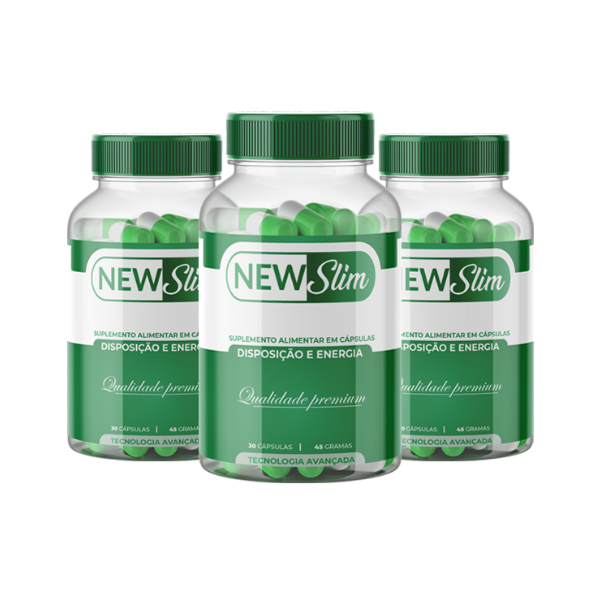 NewSlim Kit com 3 Frascos – Suplemento em Cápsulas