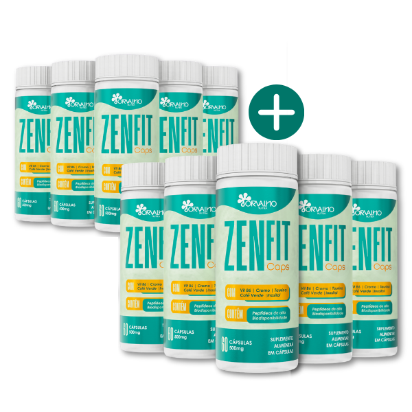 ZenFit Caps – Suplemento Natural 60 Cápsulas | Kit 5 Leve 10