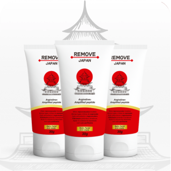 Kit 3 REMOVE JAPAN 30g | Cuidado Facial e Efeito Tensor