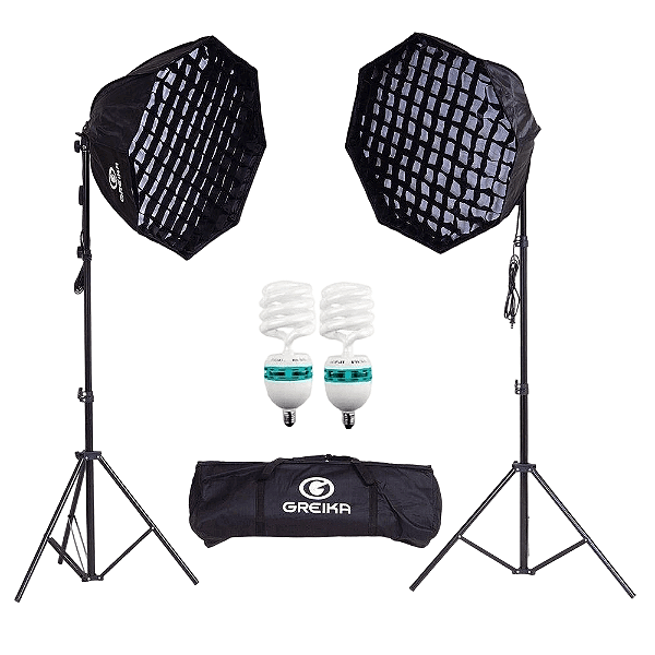 Kit Agata III Iluminação Softbox Octa 50cm