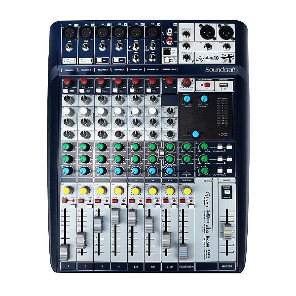 Mesa de Som 10 Canais Soundcraft SIGNATURE10