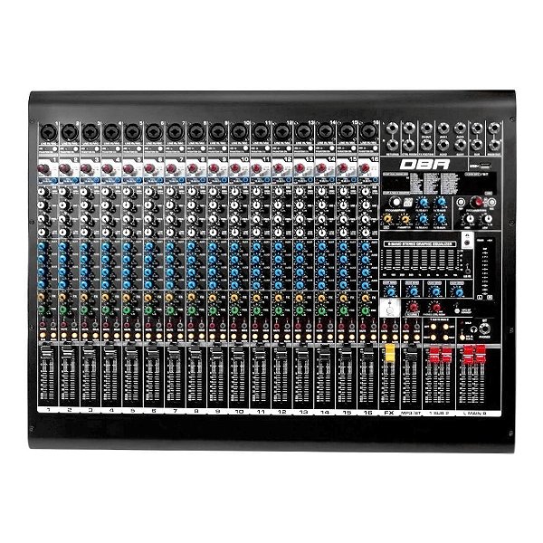 Mesa de Som 16 Canais DBR DM16USB