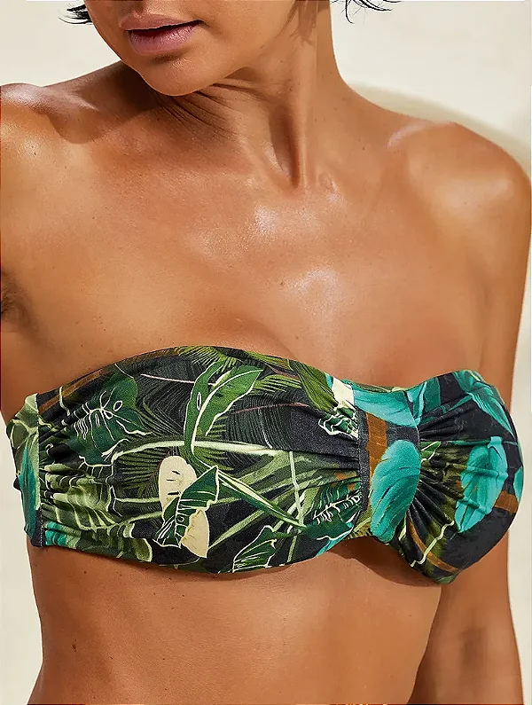 Biquíni Dal Costa Sutiã Tomara que Caia Bojo Fixo Jardim Coleção 2024