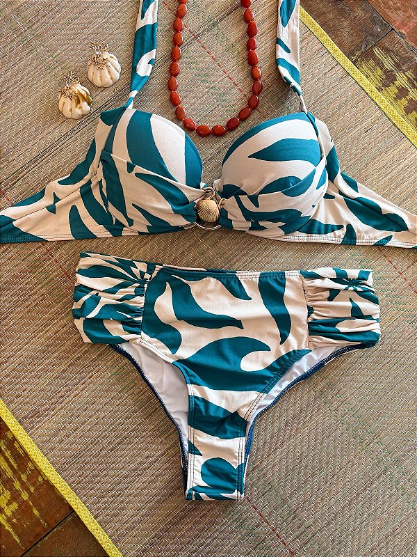 Conjunto Biquini M'lev Estruturado Estampado