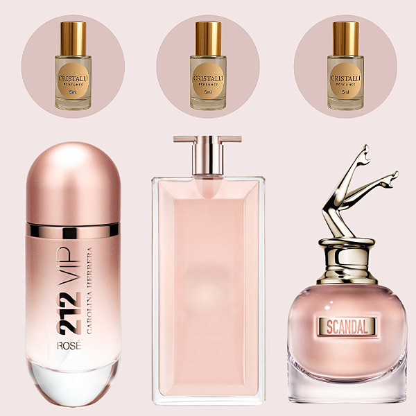 212 Vip Rosé + Idole + Scandal