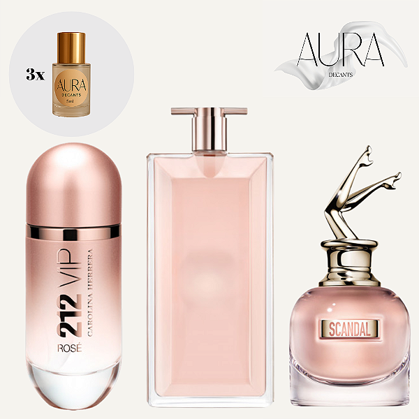 212 Vip Rosé + Idole + Scandal
