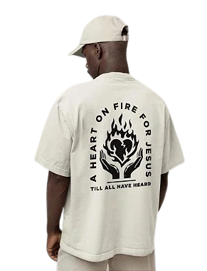 Camisa Oversized - Heart on Fire