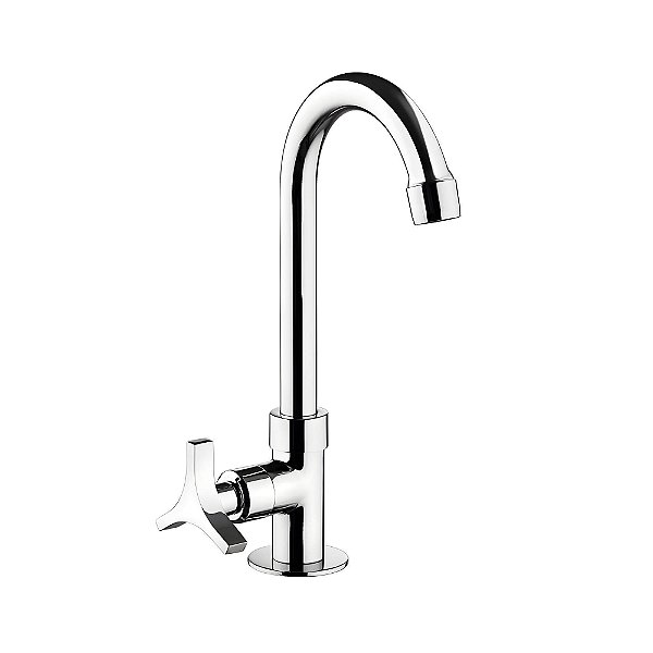 Torneira Banheiro Bancada Bica Alta Lorenzetti Loren Trio Bica Alta