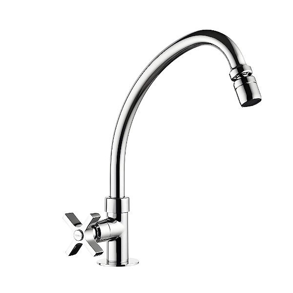 Torneira Cozinha Bancada Bica Alta Lorenzetti Loren Club