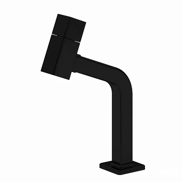 Torneira Banheiro Bancada Bica Baixa Arezzo Smart Japi - Preto