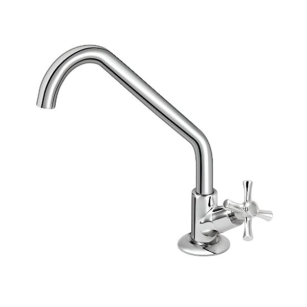 Torneira Cozinha Bancada Bica Alta Perflex - Cromado