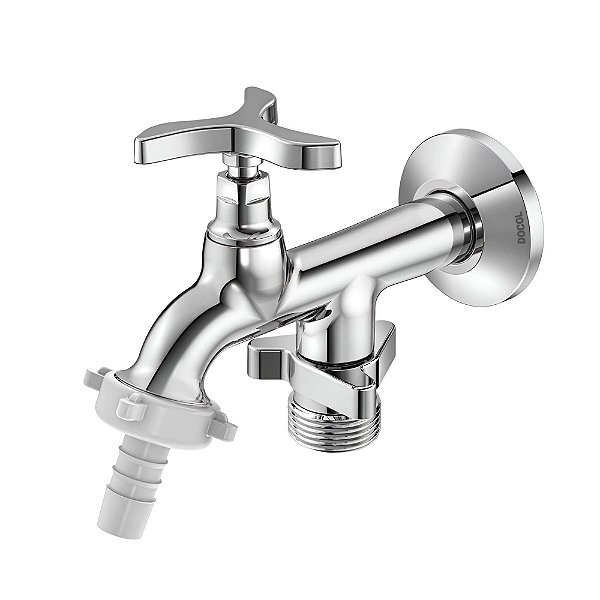 Torneira Tanque/Máquina Parede Docol Nova Pertutti - Cromado