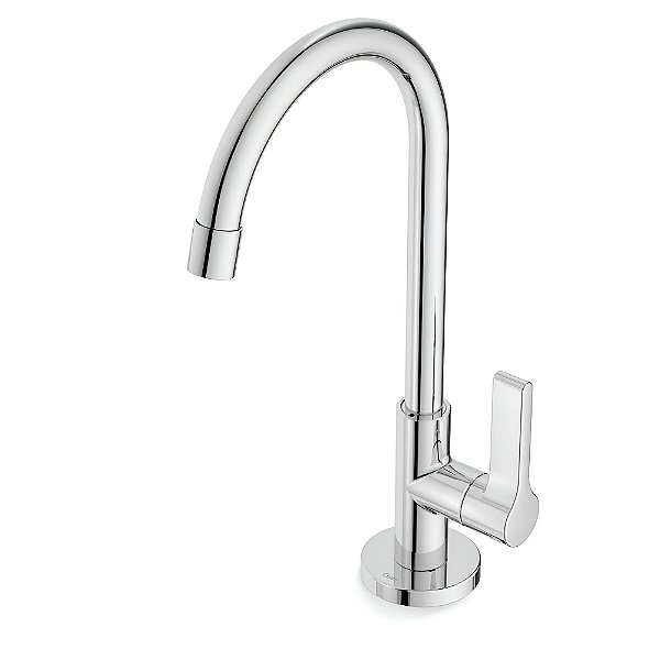 Torneira Banheiro Bancada Bica Alta Celite Lix - Cromado