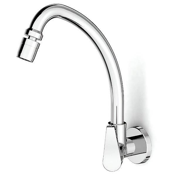 Torneira Cozinha Parede Bica Alta Celite Like - Cromado