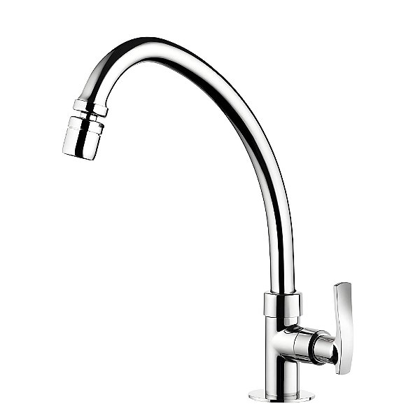 Torneira Cozinha Bancada Bica Alta Lorenzetti Loren One - Cromado