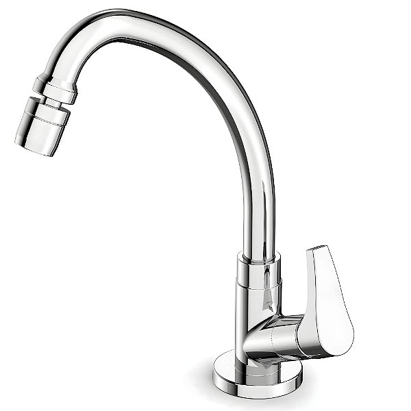 Torneira Cozinha Bancada Bica Alta Celite Like - Cromado