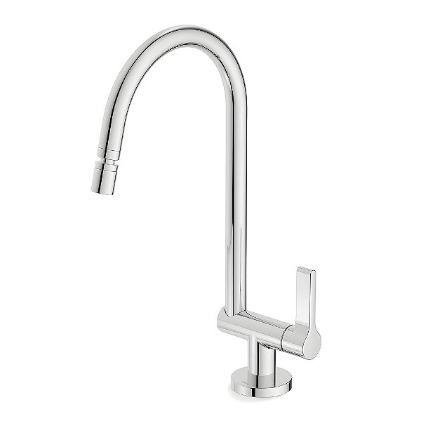 Torneira Cozinha Bancada Bica Alta Celite Lix - Cromado