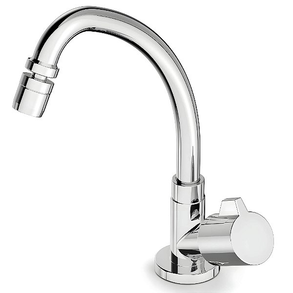 Torneira Cozinha Bancada Bica Alta Celite Fit - Cromado