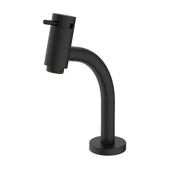 Torneira Banheiro Bancada Bica Baixa Celite Basic - Preto Fosco