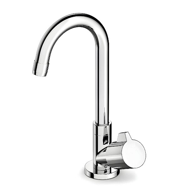 Torneira Banheiro Bancada Bica Alta Celite Fit - Cromado