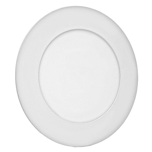 Plafon LED 6W Redondo Embutir Branco Frio