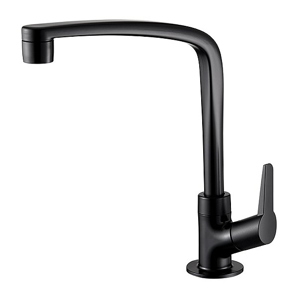 Torneira Cozinha Bancada Bica Alta Lorenzetti Flatt Preto Fosco