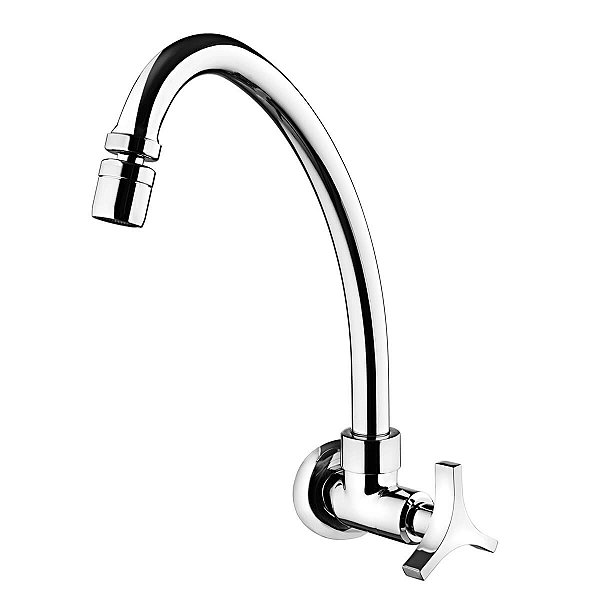 Torneira Cozinha Bancada Bica Alta Lorenzetti Loren Trio