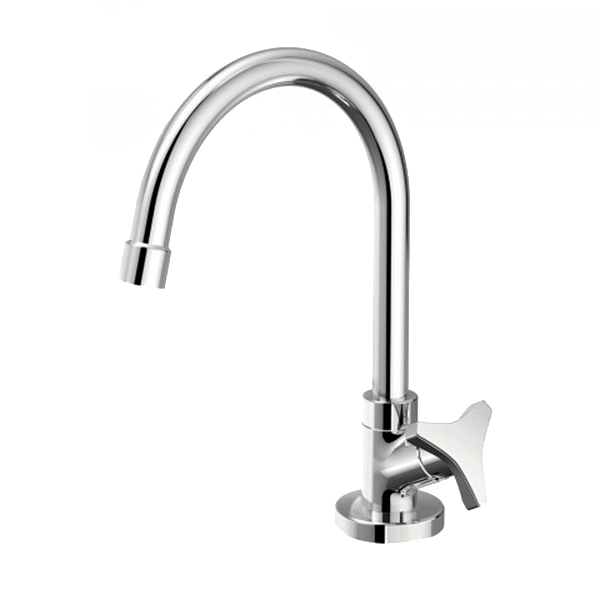 Torneira Banheiro Bancada Bica Alta Tigre Nova Gyro Cromado