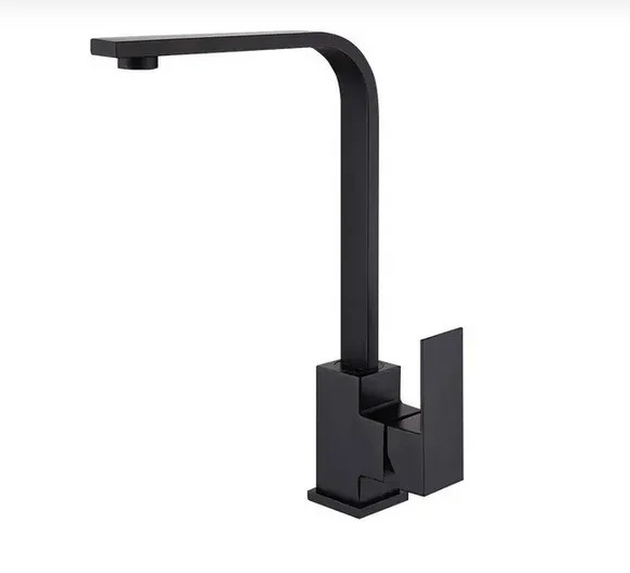 TORNEIRA GOURMET SLIM QUADRADA MISTURADOR MONOCOMANDO PRETO BLACK