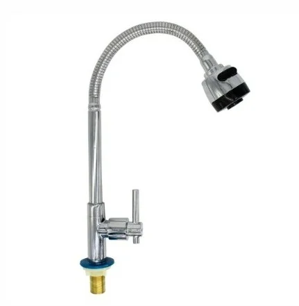 TORNEIRA GOURMET COZINHA FLEXÍVEL DE BANCADA METAL CROMADA