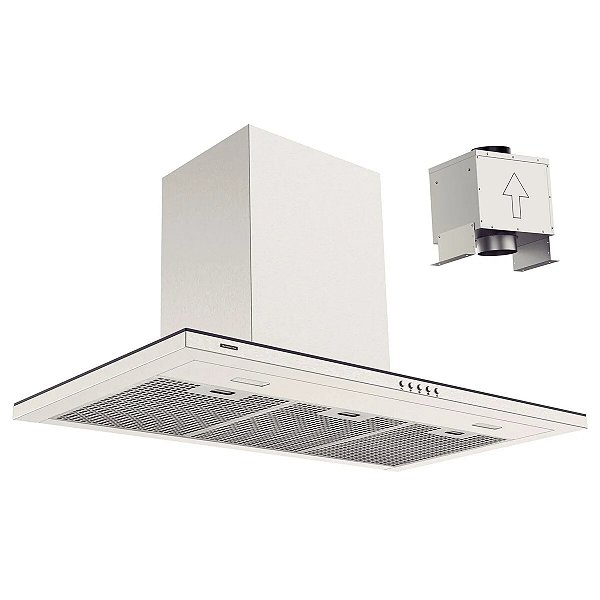 Coifa de Parede Tramontina Slim Wall 90 Split Aço Inox Acetinado 220V