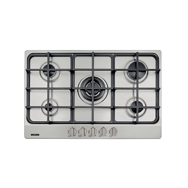 Cooktop a Gás em Aço Inox com Acendimento Automático 5 Bocas Tramontina New Penta - Bivolt