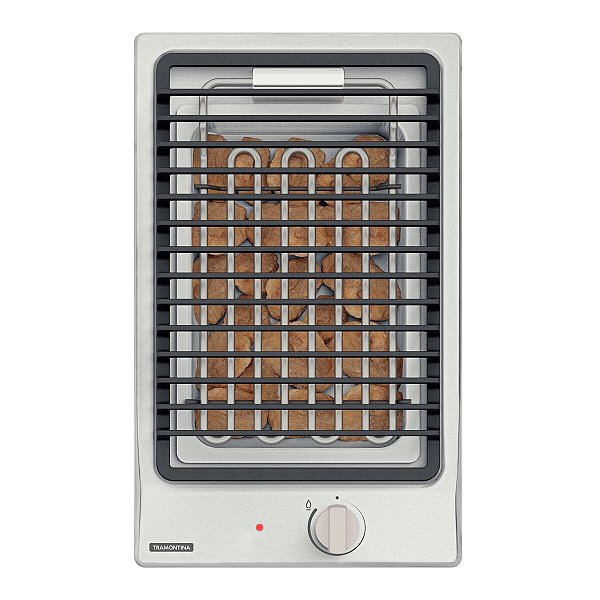 Cooktop Elétrico Tramontina Dominó BBQ IX 30 220 V - Aço Inox