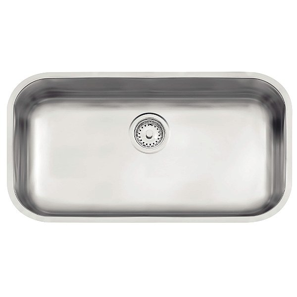 Cuba de Embutir em Aço Inox Escovado com Válvula Tramontina Lavínia 56 BL 56x34 cm