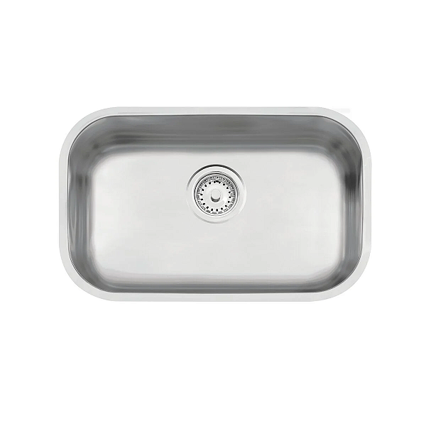 Cuba de Embutir em Aço Inox Escovado com Válvula Tramontina Lavínia 47 BL 47x30 cm
