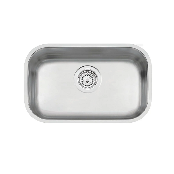 Cuba de Embutir em Aço Inox Escovado com Válvula Tramontina Lavínia 47 BL 47x30 cm