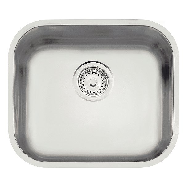 Cuba de Embutir em Aço Inox Escovado com Válvula Tramontina Lavínia 40 BL 40x34 cm