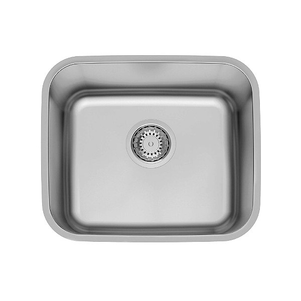 Cuba de Embutir em Aço Inox Escovado com Válvula Tramontina Dora 40 BL R6 40x34 cm