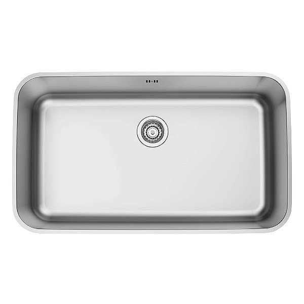 Cuba de Embutir em Aço Inox Escovado com Válvula Tramontina Dora 70 BL R6 70x40 cm