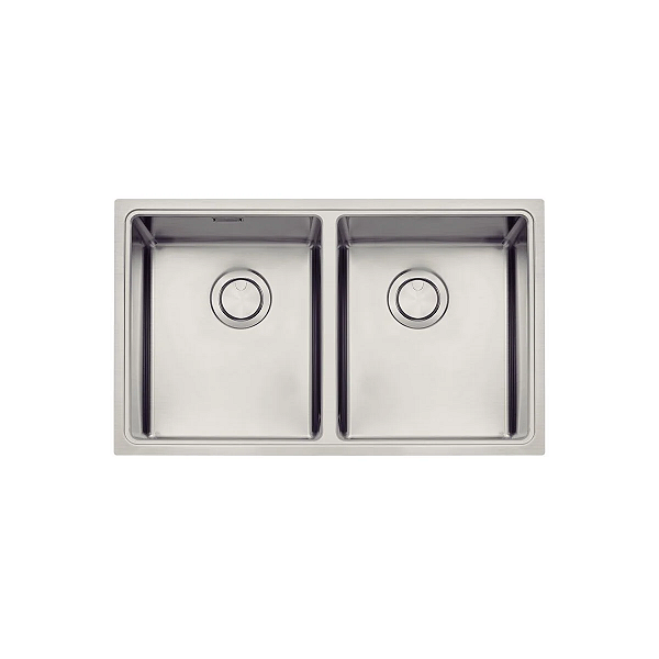 Cuba Tramontina Design Collection Quadrum 2C 34 em Aço Inox com Acabamento Scotch Brite - Aço Inox