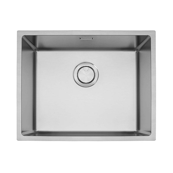 Cuba de Sobrepor em Aço Inox Acetinado com Válvula Tramontina Quadrum 50 54x44 cm