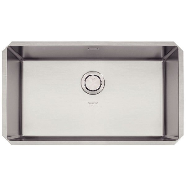Cuba de Embutir em Inox Acetinado com Válvula e Escape Tramontina Quadrum 70U 70x40 cm - Aço Inox Acetinado