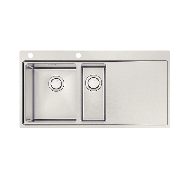 Cuba Sobrepor Tramontina Design Collection Smooth 1.5C 34 EX AcabamentoScotch Brite 100x52cm - Aço Inox